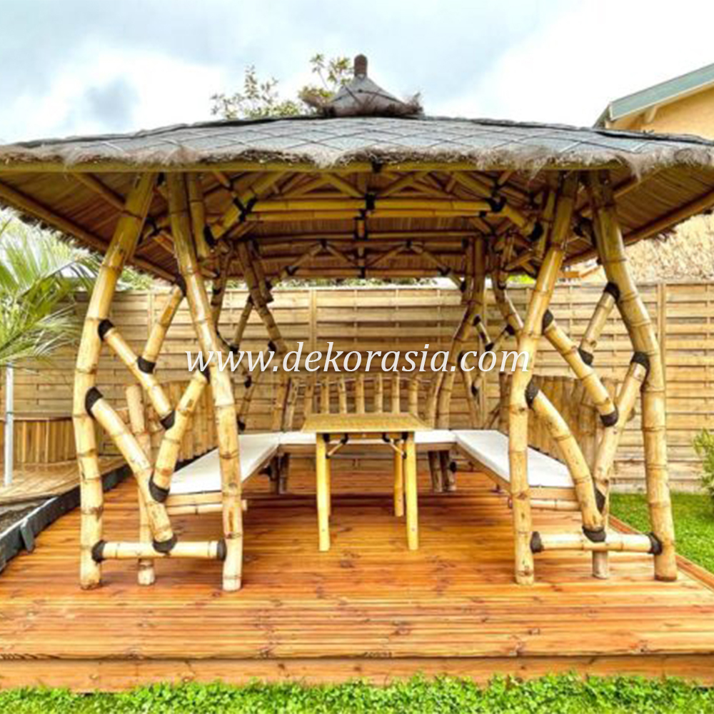 Bamboo Gazebo for Home Garden, Bamboo Gazebo Outdoor